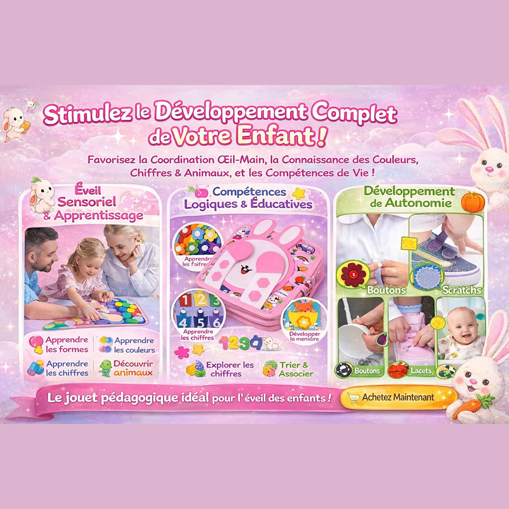 EduKids™ – Montessori Livre Éducatif dès 1 an